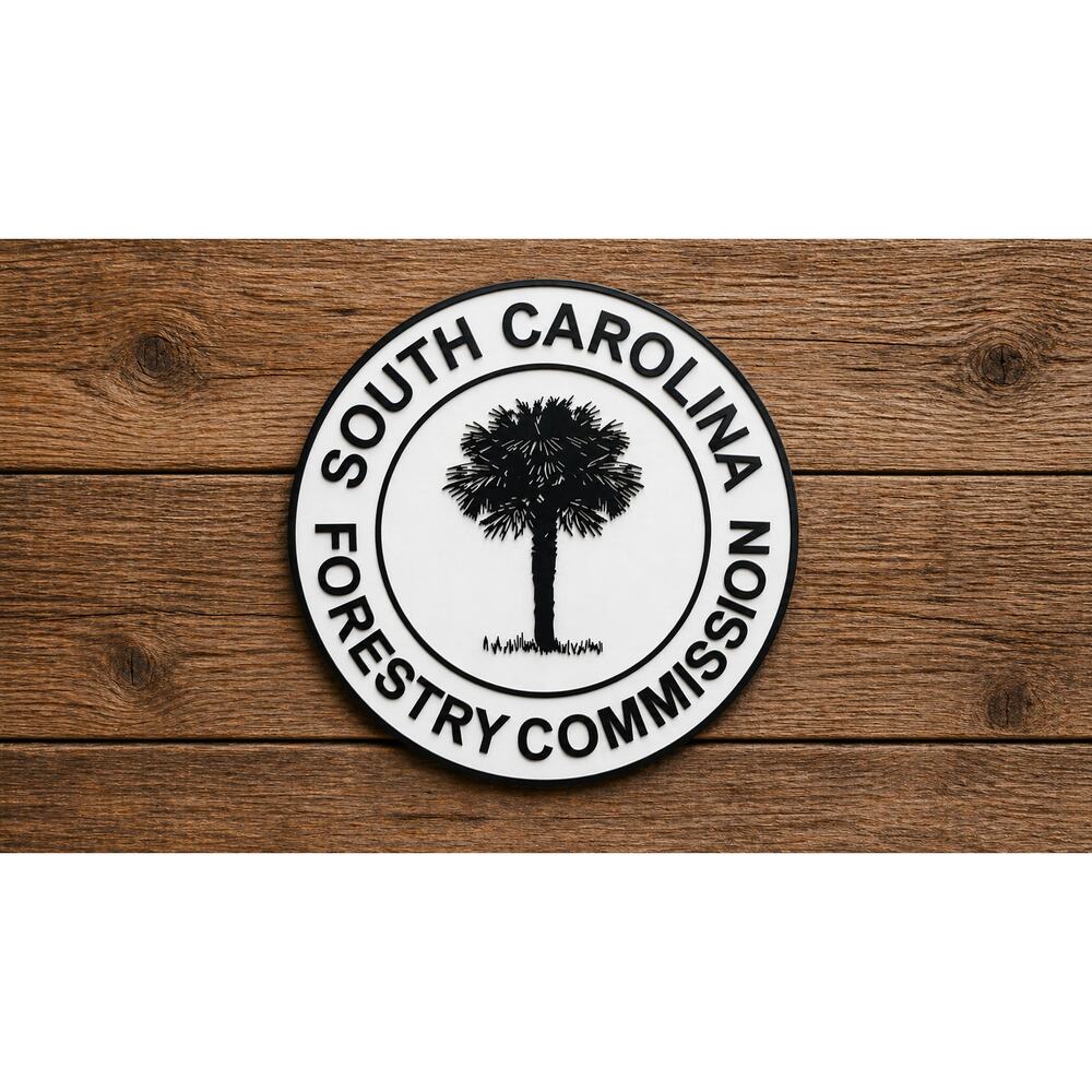 South Carolina Forestry Commission Sign Agriculture DNR Forest Outdoors Park